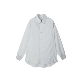 CROQUIS Shirts Unisex 056 Cool Gray White