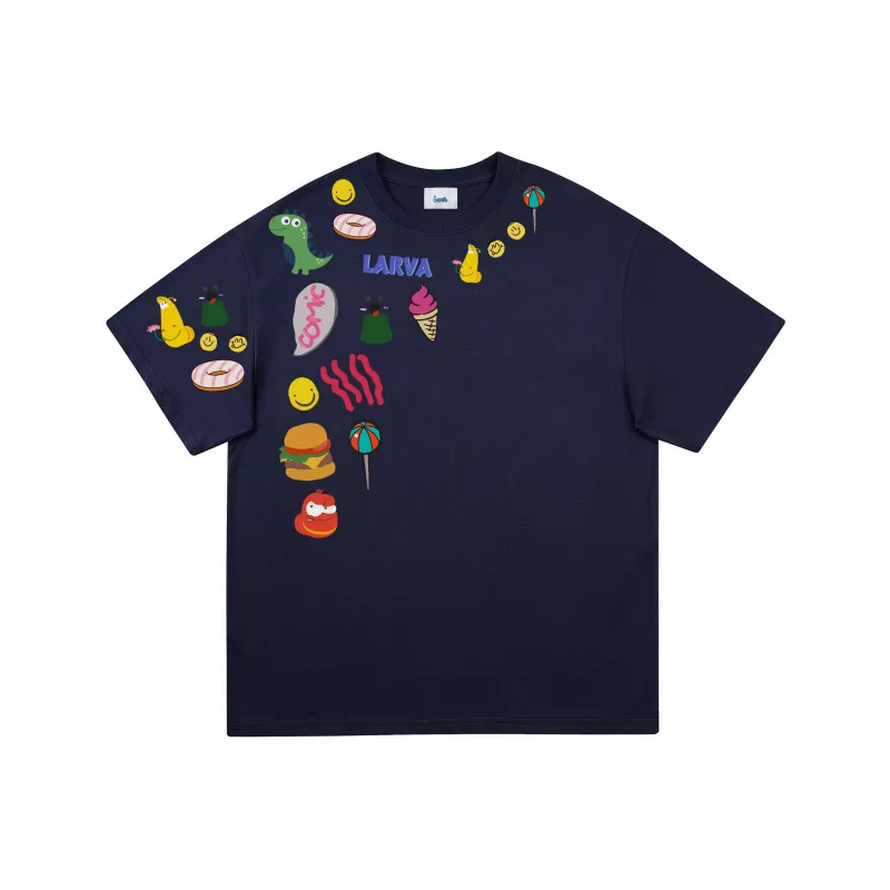COMIC LARVA T Shirts Unisex-16