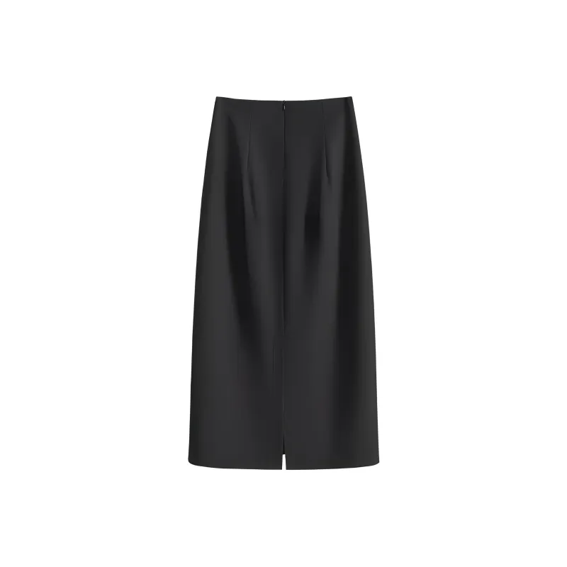 TOUCH Casual Long Skirt Women's Black-1