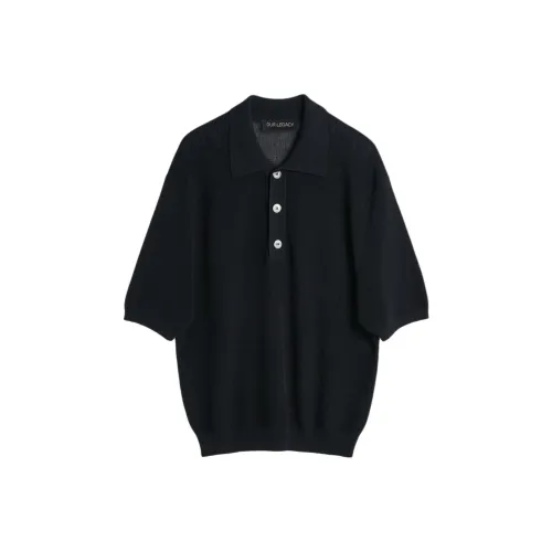 OUR LEGACY Traditional Polo Ribbed Polo Shirt
