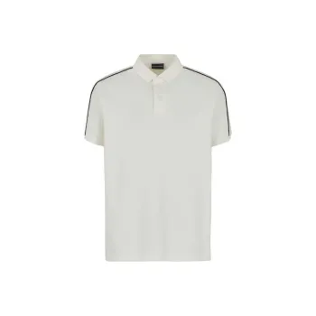 EMPORIO ARMANI Logo tape Cotton Polo Shirt