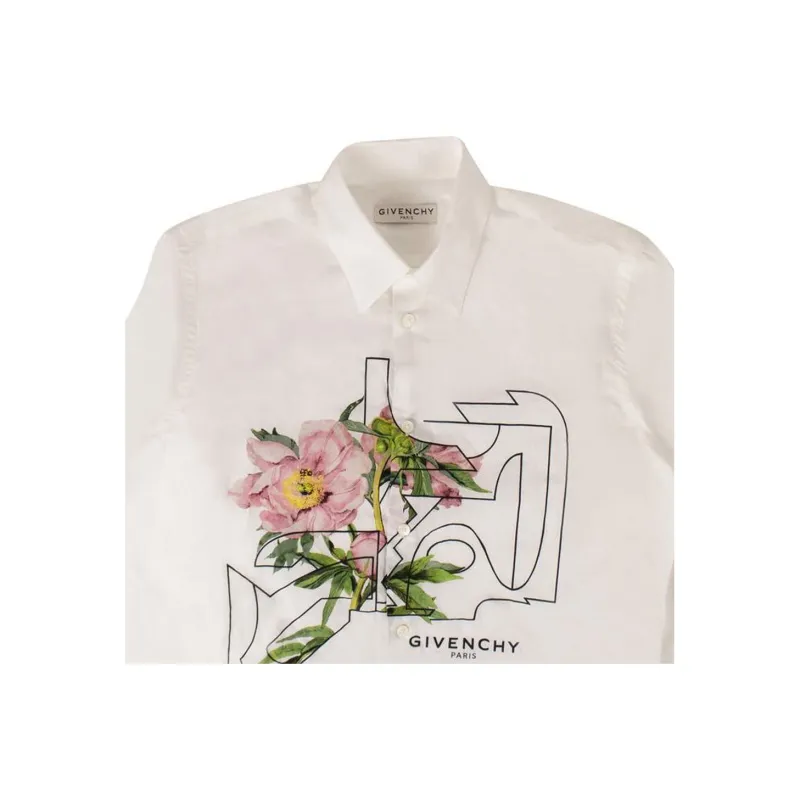 Givenchy Peony Button Down Shirt-4