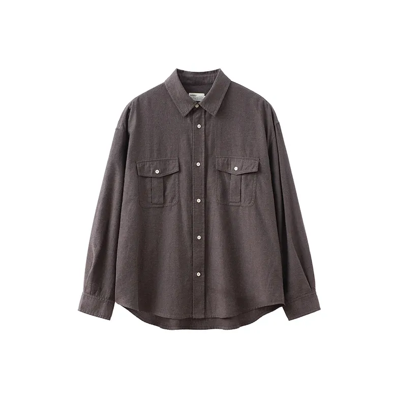 BUTTBILL 100% Cotton Long Sleeved Shirt Unisex-6