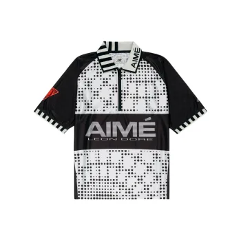 New Balance X AIME LEON DORE New Balance Co-brand Polo Shirts Unisex Black