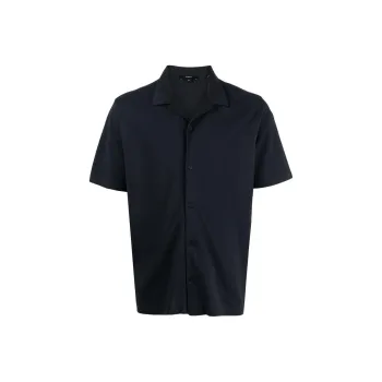 VINCE Piqué Cotton Shirt