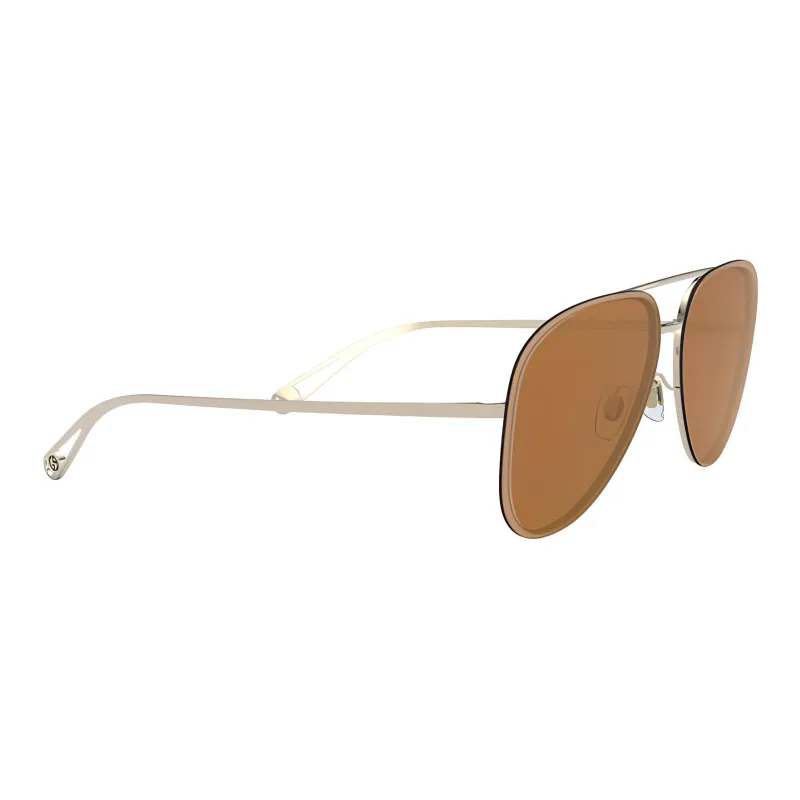 GIORGIO ARMANI Aviator Sunglasses Women's Yellow-1