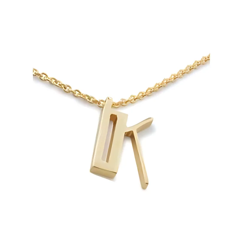 Monica Vinader Alphabet K Pendant Necklace-1