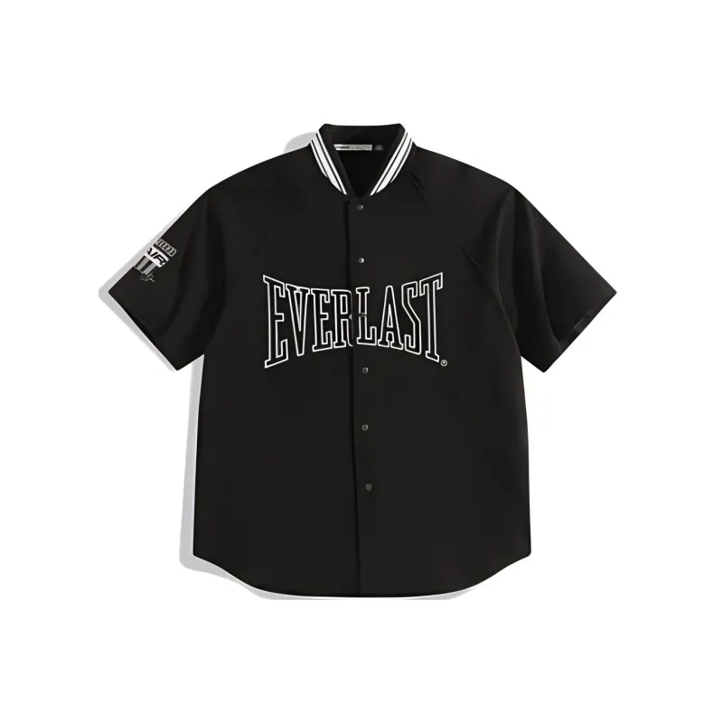 Everlast X PEACEBIRD MEN PEACEBIRD MENswear X EVERLAST Co branded Collection Shirts Men Black-0