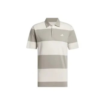Adidas Colorblock Rugby Stripe Polo Shirt Polo Shirt Men's Light Gray