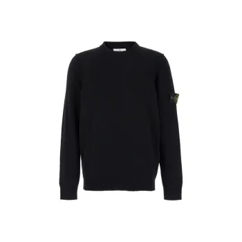 STONE ISLAND Logo Patch Crewneck Jumper