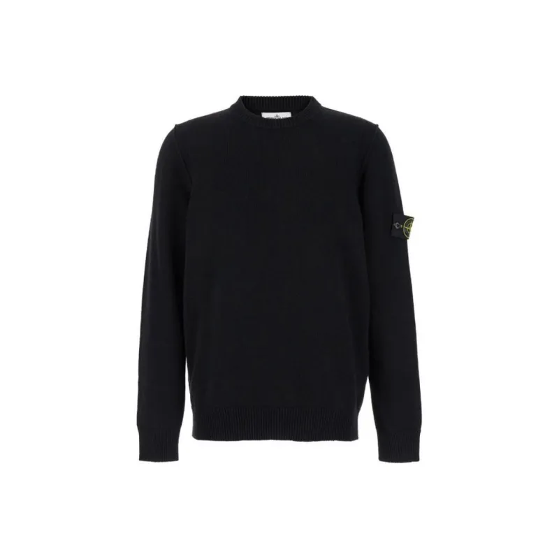 STONE ISLAND Logo Patch Crewneck Jumper-0