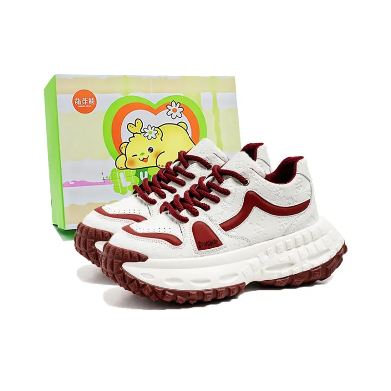Budding Bear Slip Resistant, Abrasion Resistant, Lightweight, Height Increasing Low Top Chunky Sneakers Men's-10