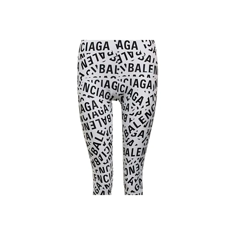 Balenciaga Leggings Slim Fit Women's White-4