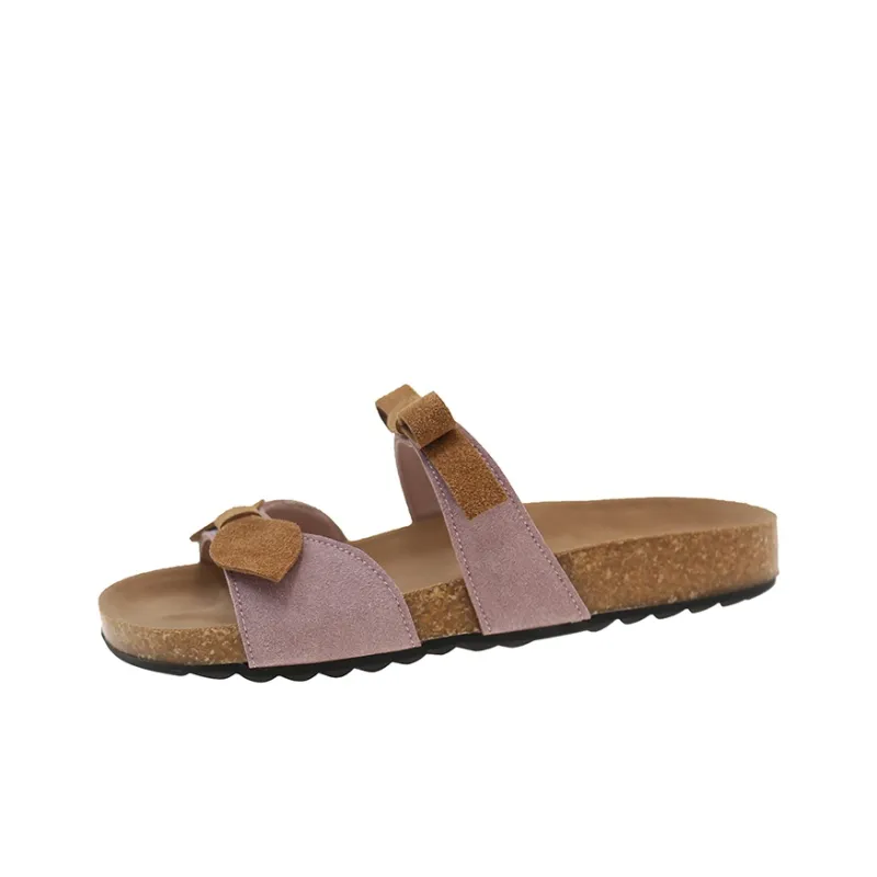 AJPAP Stitching Cut Out Woven Slip Resistant Odor Resistant Abrasion Resistant Slide Slippers Women's-10