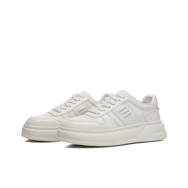Bansley Low Top Skateboard Shoes Men's White-1
