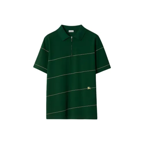 Burberry Striped Cotton Polo Shirt