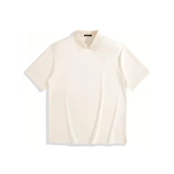 PEACEBIRD MEN Polo Shirts Men White Wide Version