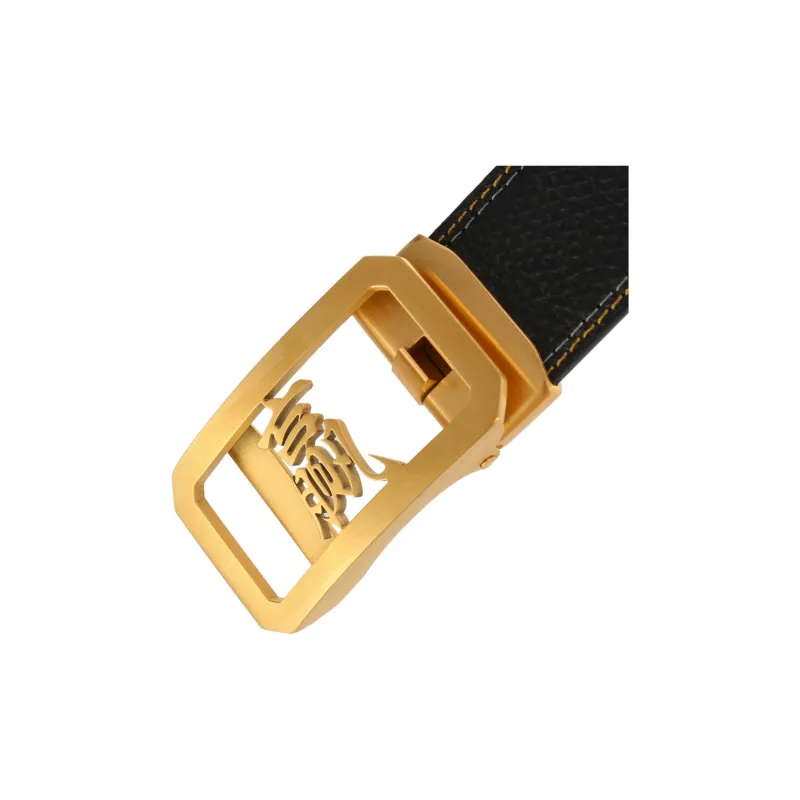 JONNY MOORE Top Grain Cow Leather Belts Men's 3.5cm-3