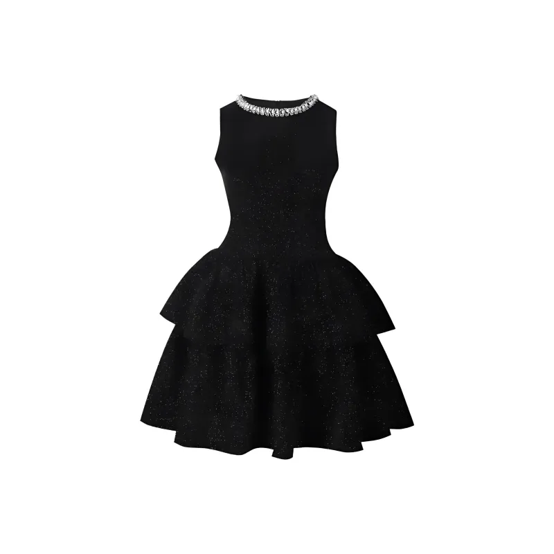 Vine Color Sleeveless Dress Women's-0
