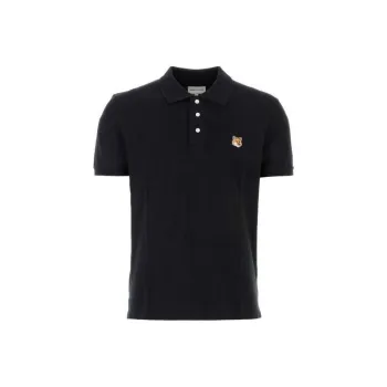 Maison Kitsune Fox Head Patch Short Sleeved Polo Shirt