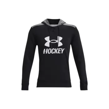 Under Armour Hockey Logo Hoodie Sweatshirt Men's Black