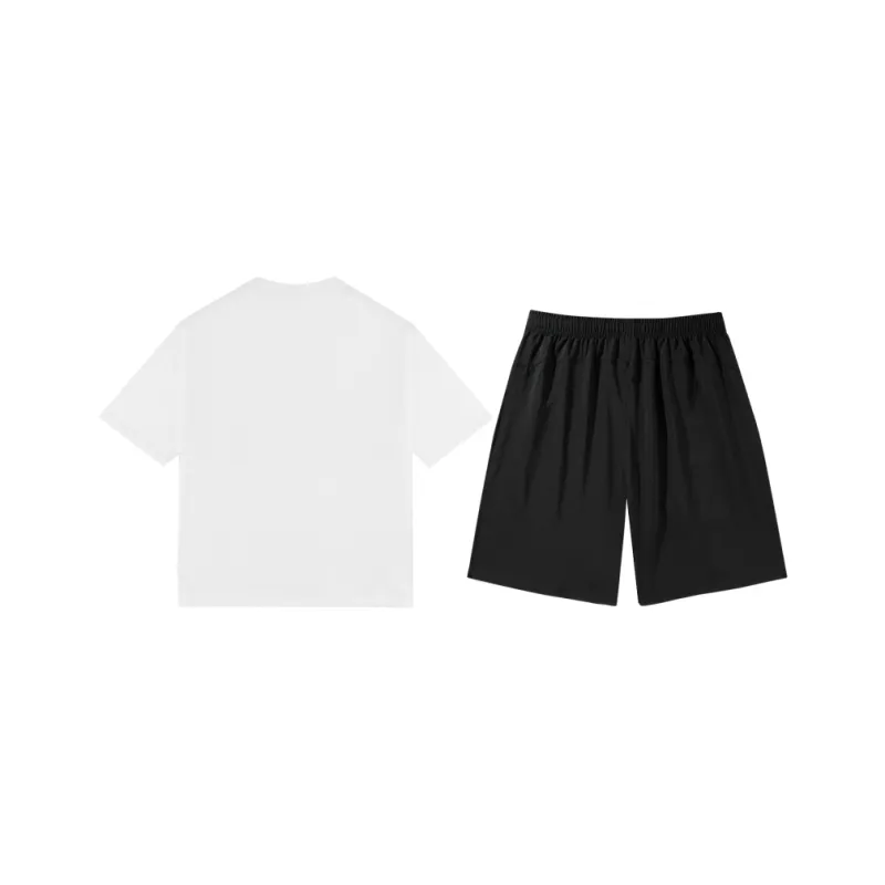 PEAK Casual Sportswear Unisex Two Piece Set Black/White-4