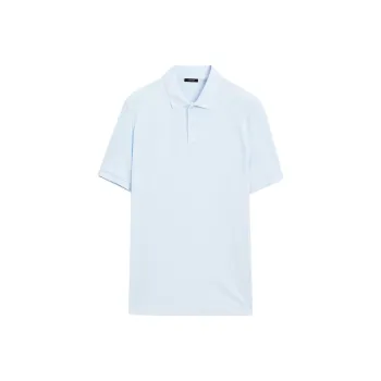 Massimo Dutti Polo Shirt Men's Light Blue