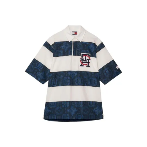 Clot X Tommy Hilfiger CLOT Co branded Model Polo Shirts Unisex Dark Blue YBL