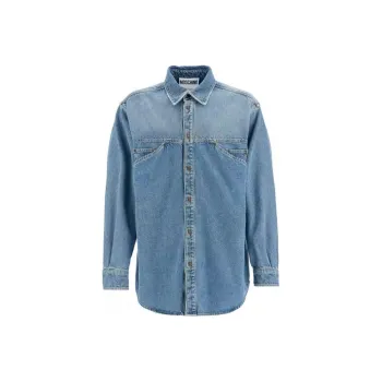 MOSCHINO Shirts Men Blue