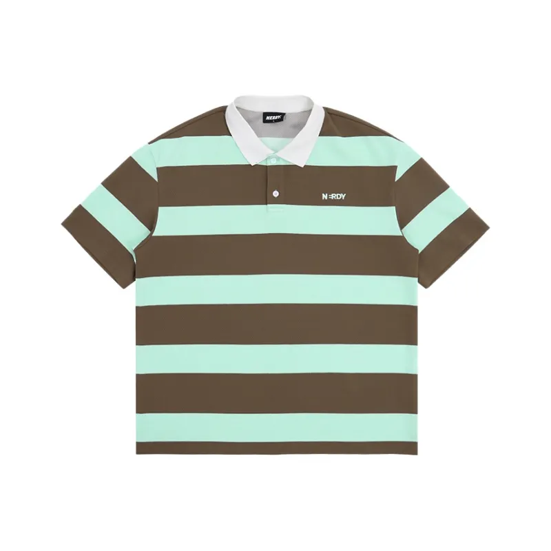 NERDY SS24 Polo Shirt Unisex Brown-0