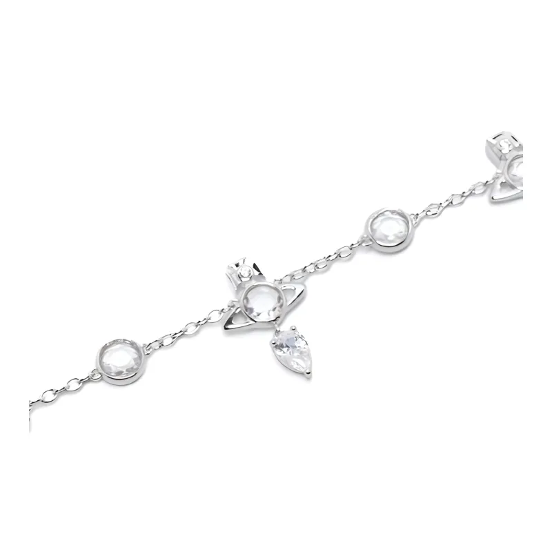 Vivienne Westwood Crystal, Recycled Silver Bracelets Women's Silver-1