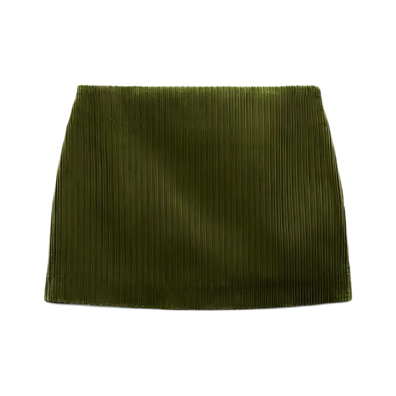 ZARA Casual Short Skirts Women's Medium Green-1