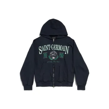 Balenciaga FW24 Sweatshirt Regular Fit Unisex Dark Blue