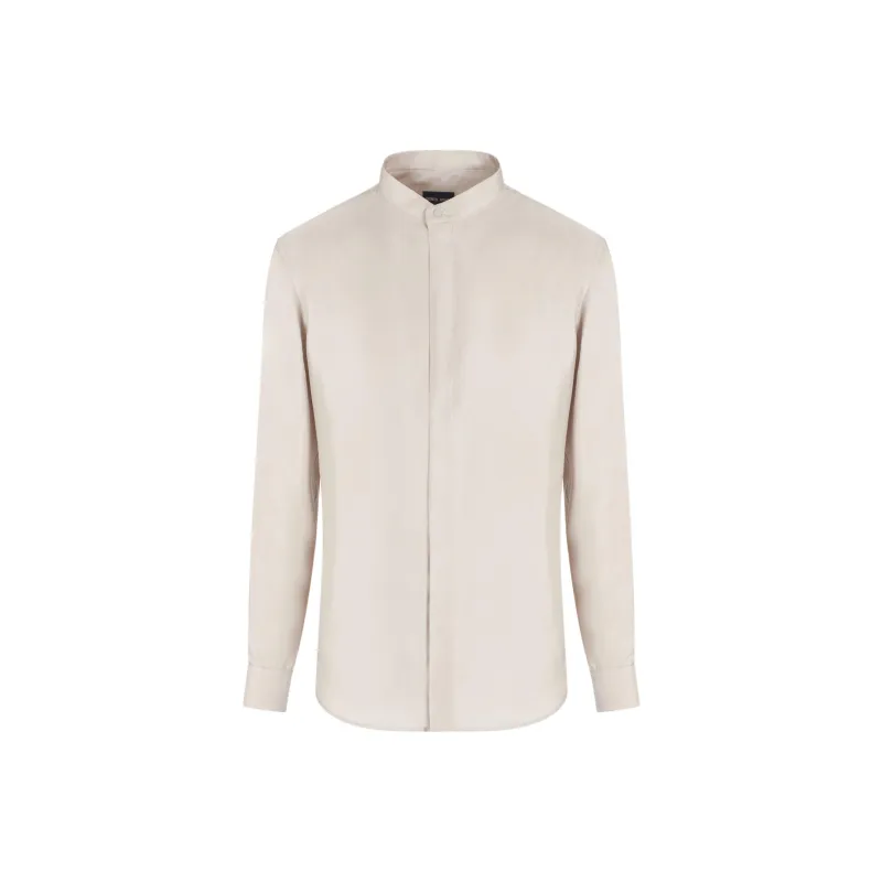 GIORGIO ARMANI Slim fit Silk twill Shirt-0