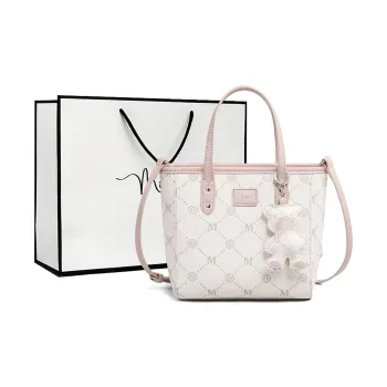 MILLIE'S Synthetic Leather Handbag, Shoulder Bag, Crossbody Bag, Tote Women's Pink