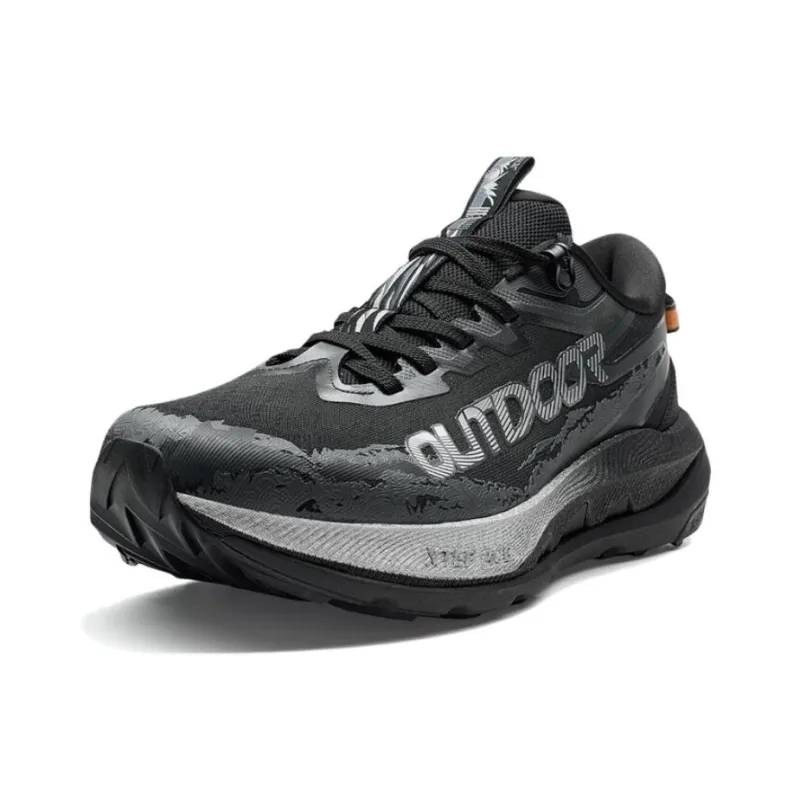 XTEP Wear resistant, Non slip And Breathable Low Top Casual Shoes Men's Black-1