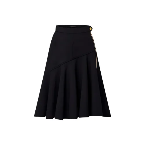 LOUIS VUITTON Asymmetrical Flare Midi Skirt