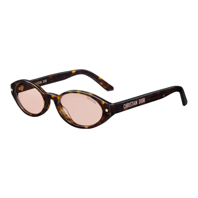 DIOR Acetate Oval Sunglasses Unisex Tortoiseshell-0