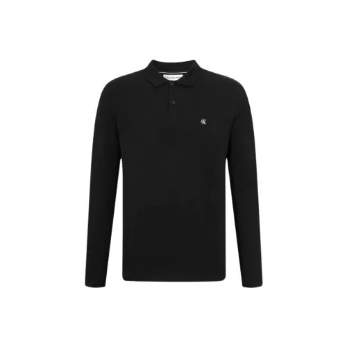 calvin zwart KLEIN Polo Shirt Men's Black