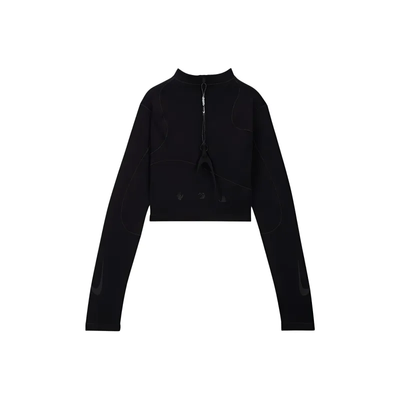 Nike x Off White FW23 Sweatshirt Asia Version Women's Black-1
