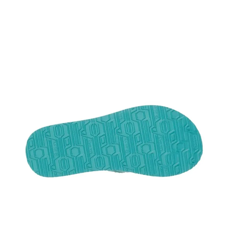 Skechers Meditation Quiet Flip Flops Women's Blue-3