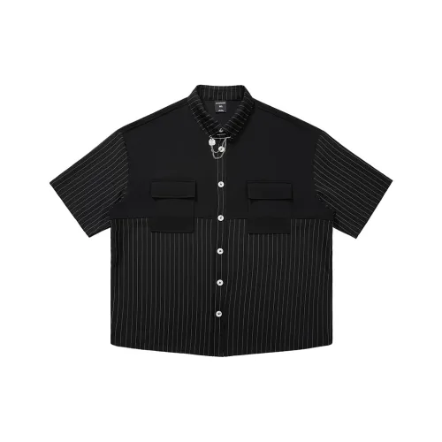 WAYNEXZAVIER 블랙 남성 셔츠