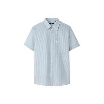 HLA Shirts Men Light Blue Stripes 65