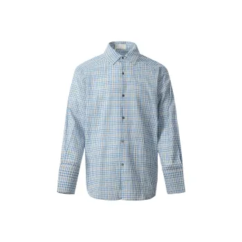 GBXM Shirt Unisex Blue White Plaid