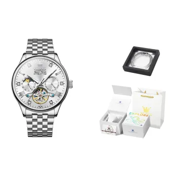 OLEVS Wisdom Series Mechanical Movement Watch Men's Watches Black Dial