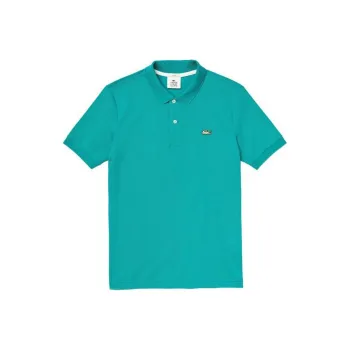 LACOSTE Live Slim Fit Stretch Cotton Piqué Polo Shirt Polo Shirt Unisex Green