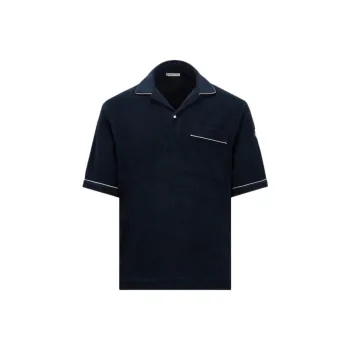 Moncler Textured Polo Shirt