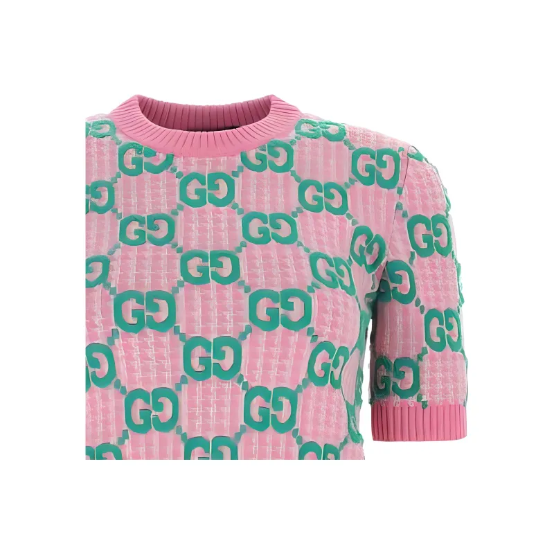 GUCCI Crop Tops Women's Pink-2