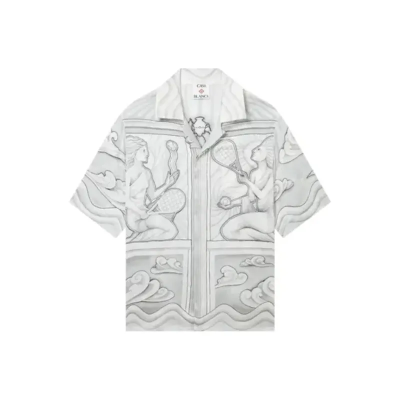 CASABLANCA Short Sleeve Cuban Collar Shirt-0