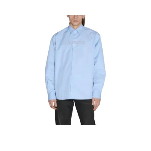 VTMNTS Logo Embellished Long Sleeved Shirt